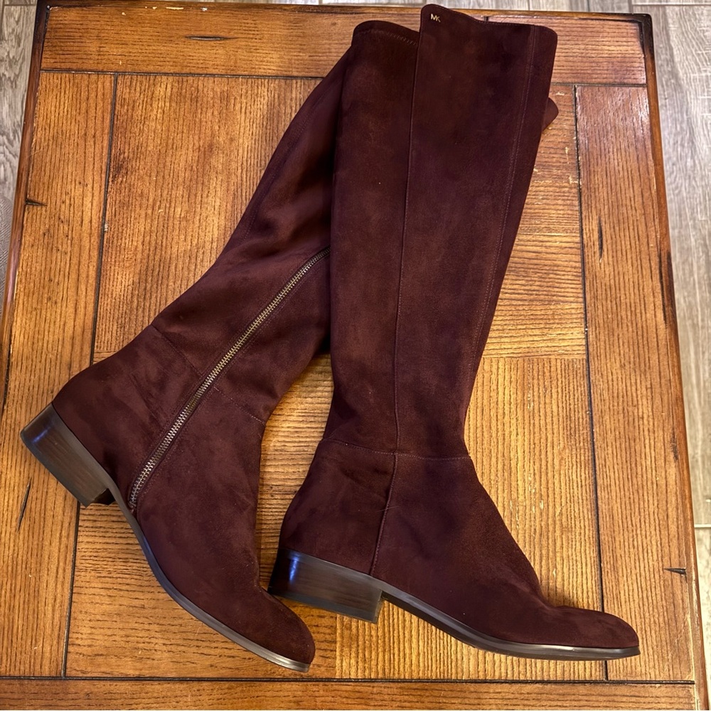 Michael Kors Rich Burgundy Over the Knee Boots